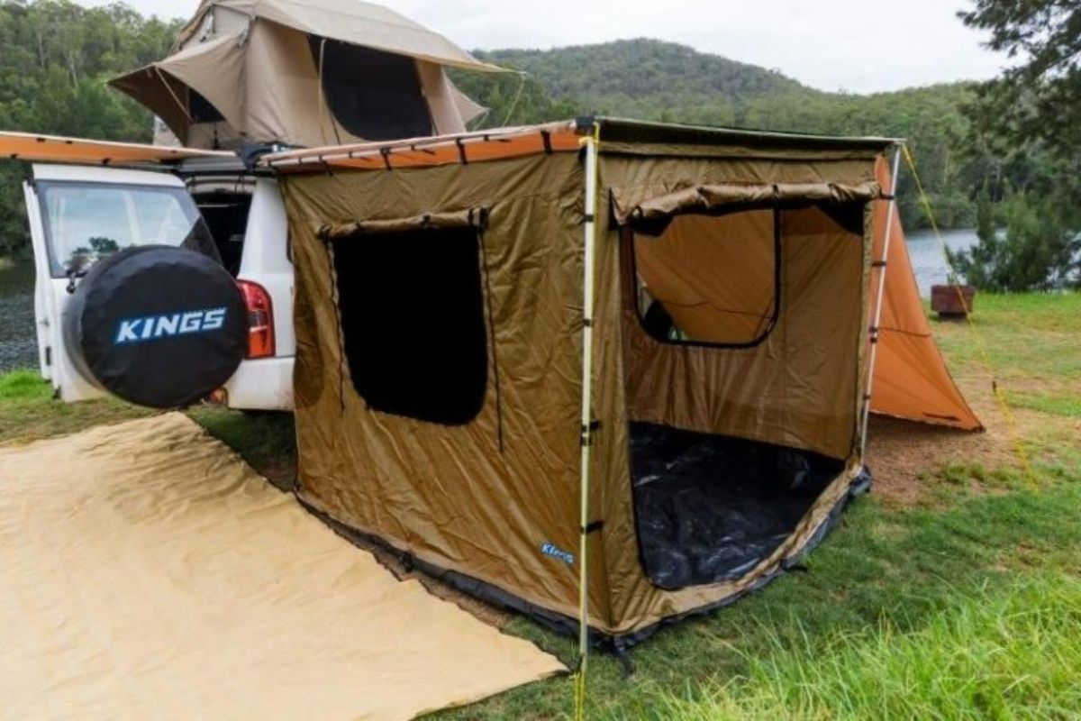 It should be wide and flat enough to pitch your tent